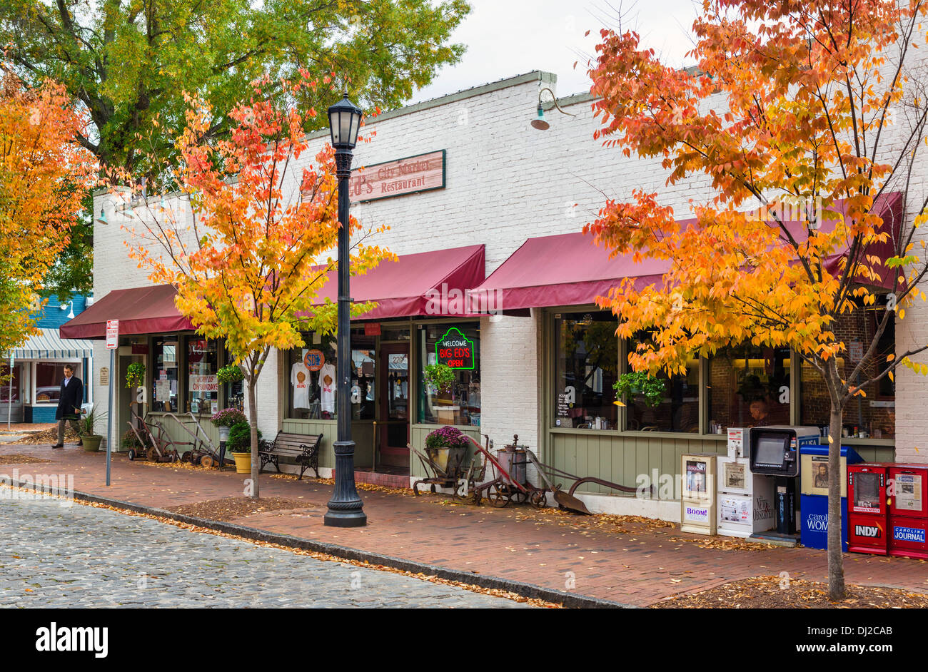 Restaurant am Wolfe Street im Stadtteil City Market, Raleigh, North Carolina, USA Stockfoto