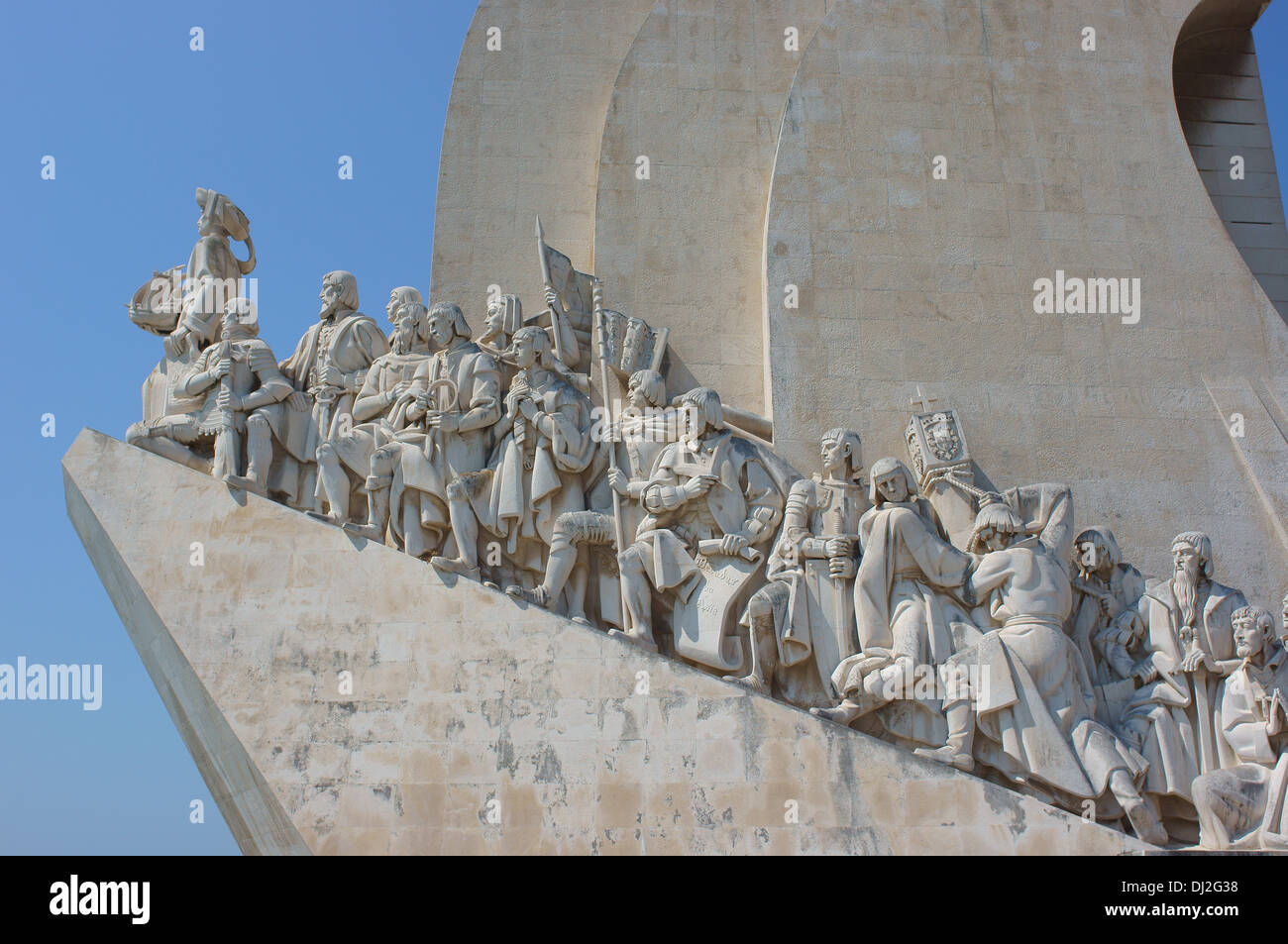 Denkmal der Entdeckungen Lissabon Padrão Dos Descobrimentos Lisboa Stockfoto