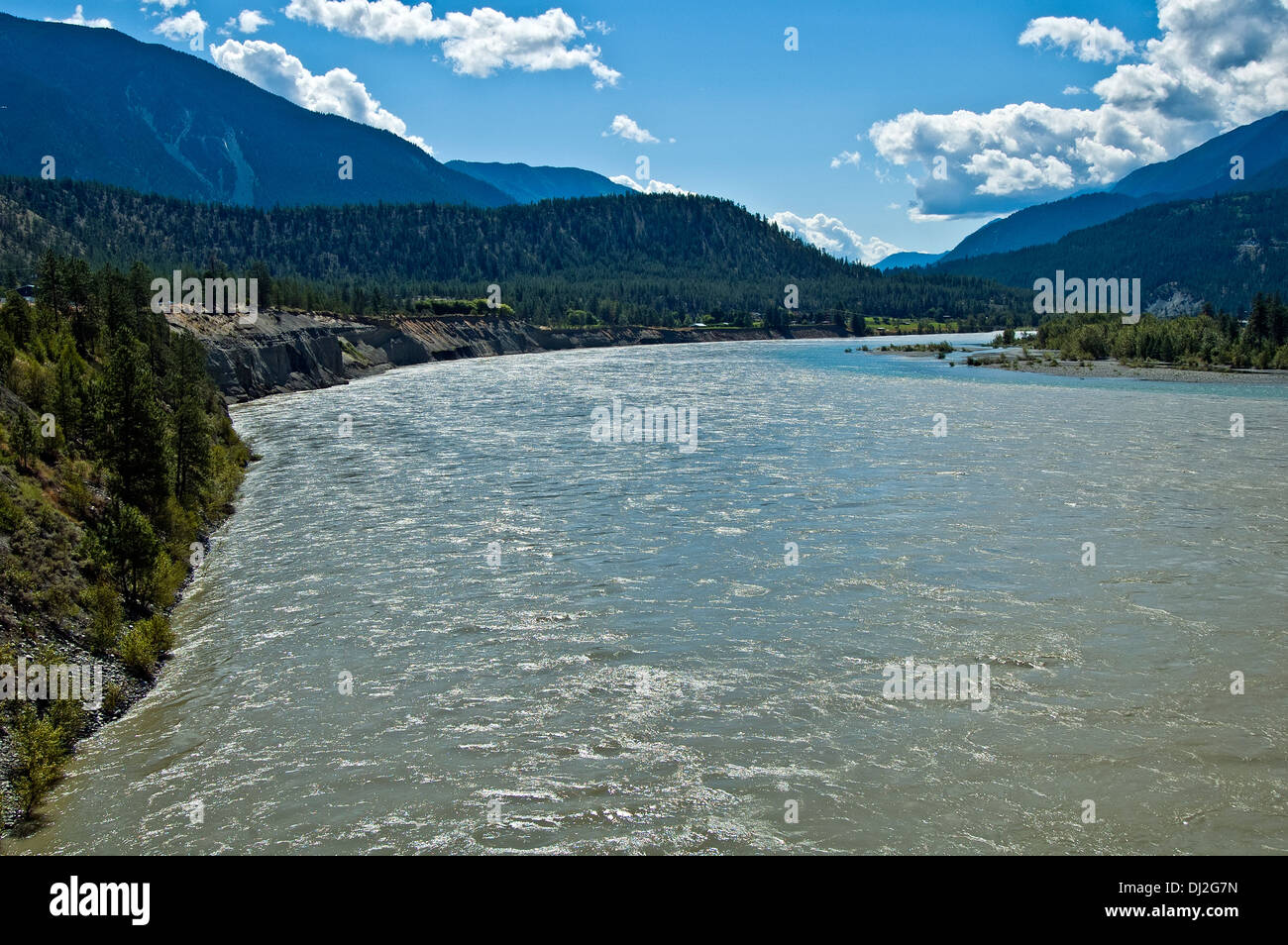 Fraser River, Landschaft, BC, Kanada Stockfoto