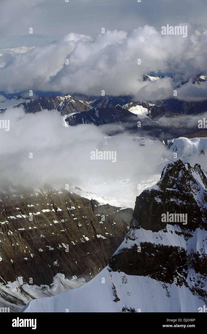 Panoramablick über St. Elias Nationalpark Stockfoto