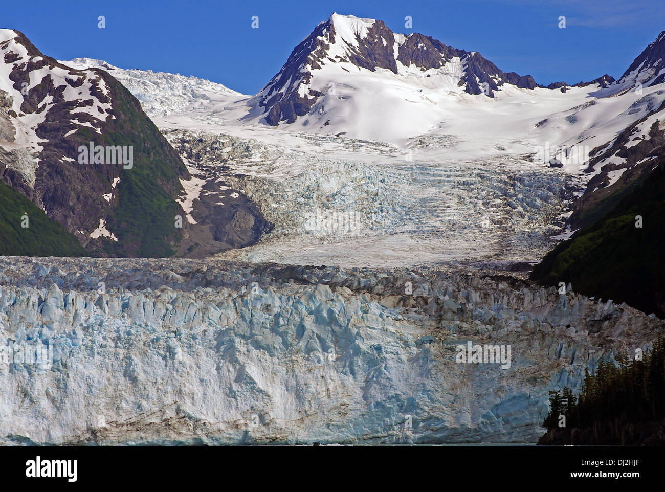 Gezeiten Gletscher Stockfoto
