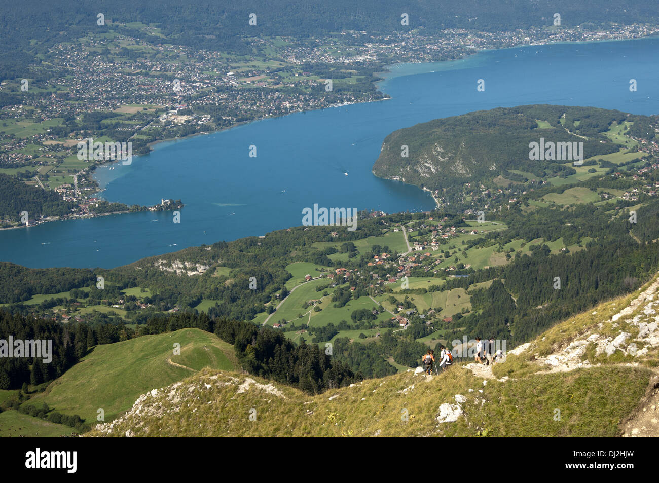 See von Annecy in der Nähe von Duingt, Frankreich Stockfoto