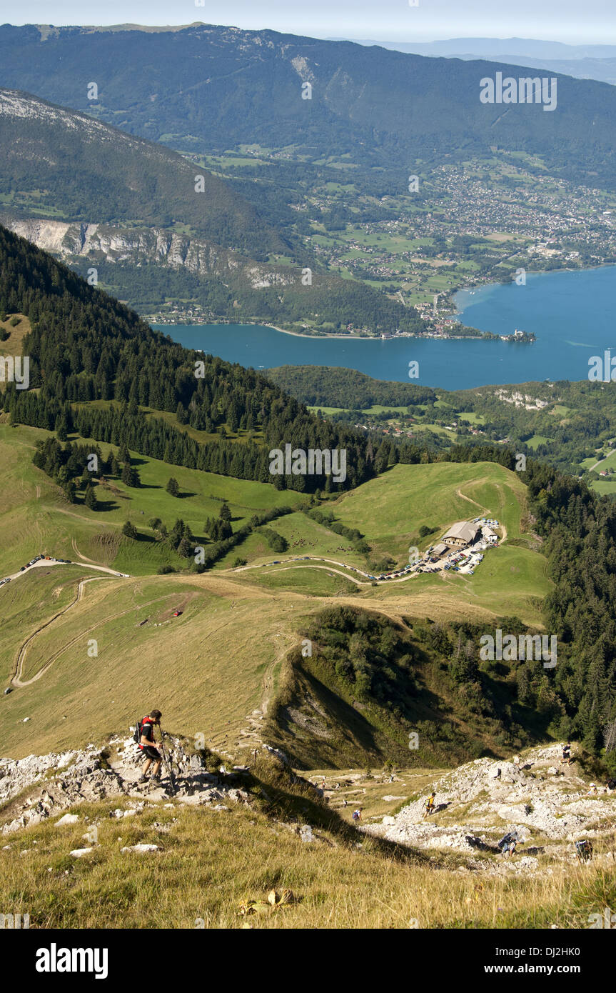 Französischen Voralpen am Aulp Pass, Frankreich Stockfoto