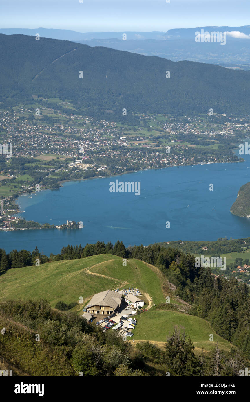 Am Aulp-Pass in den Bergen Bornes Stockfoto