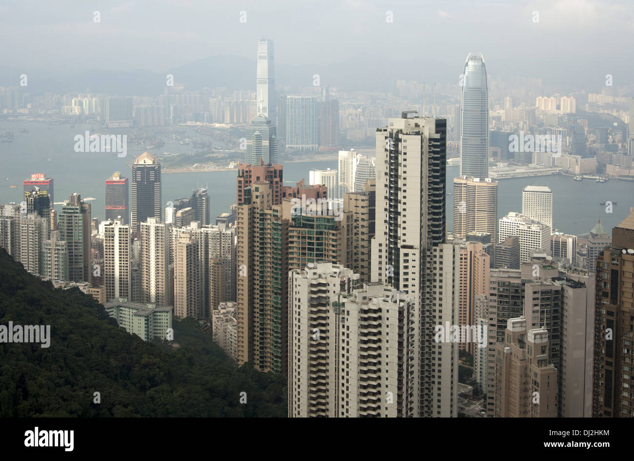 Wolkenkratzer-Landschaft in Hong Kong Stockfoto