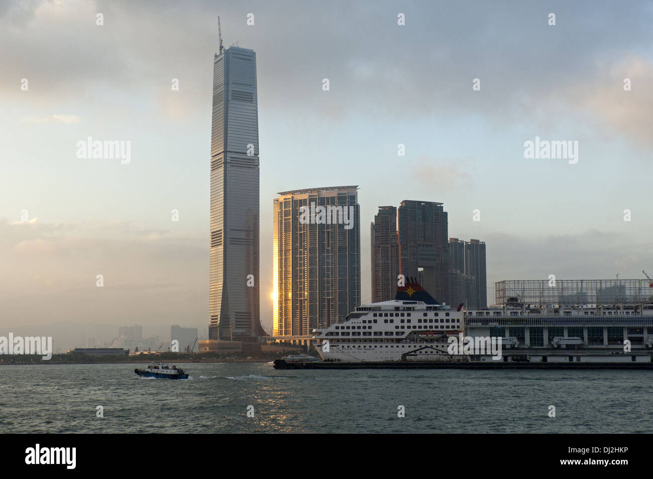 Das International Commerce Centre, Hong Kong Stockfoto