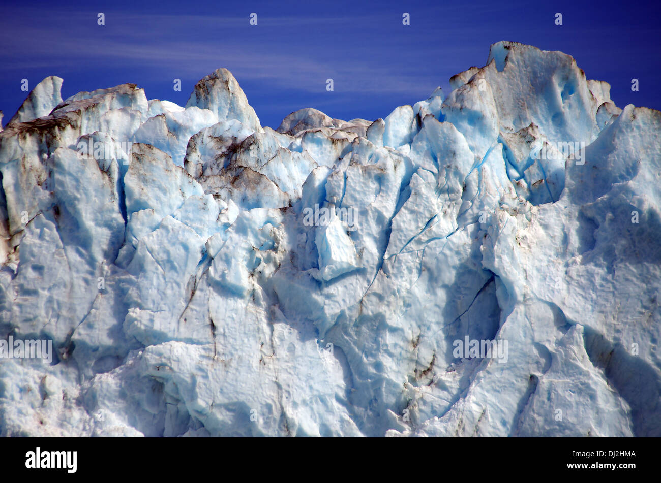 Maeres Gletscher Stockfoto