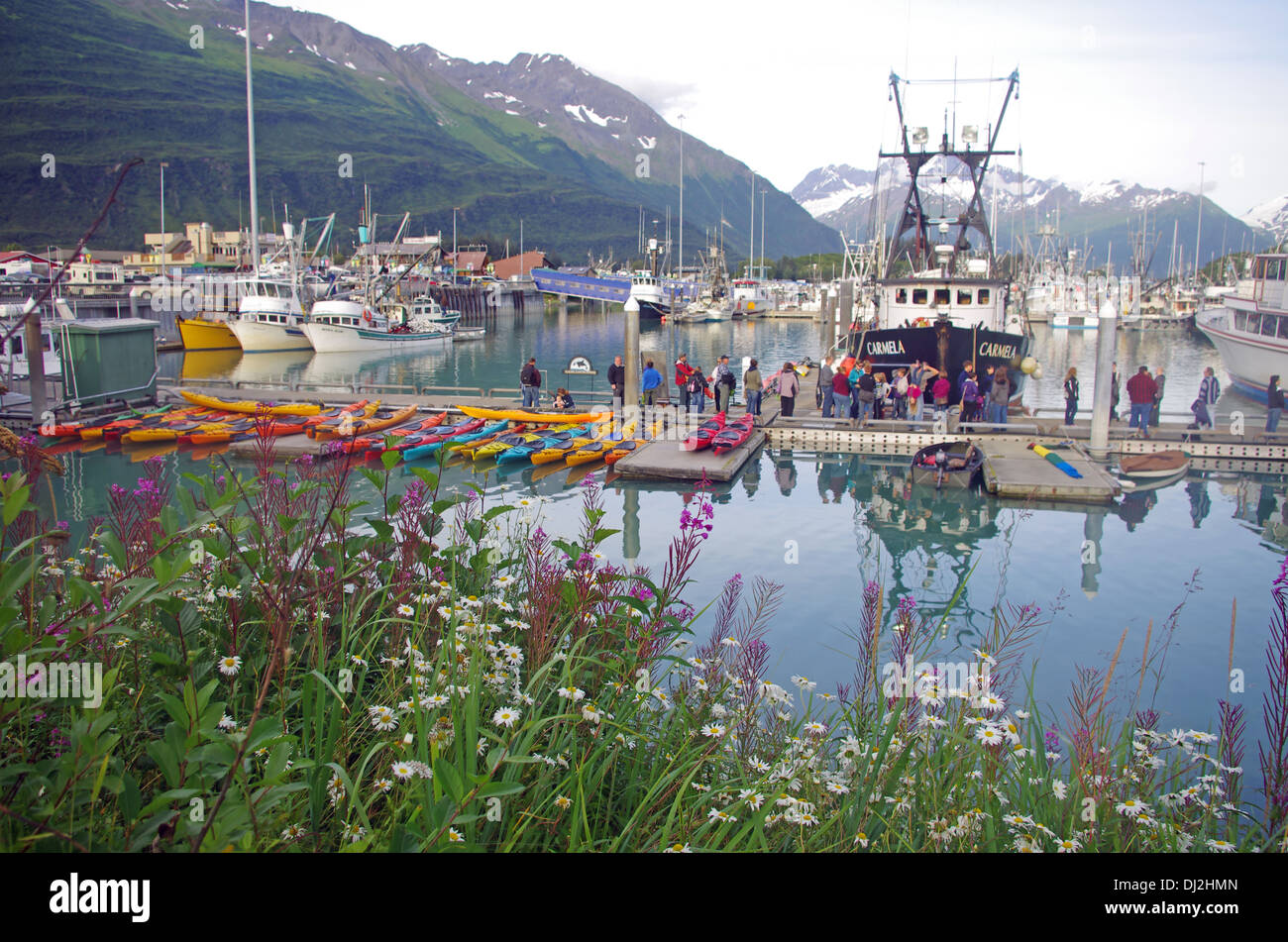Hafen von Valdez Stockfoto