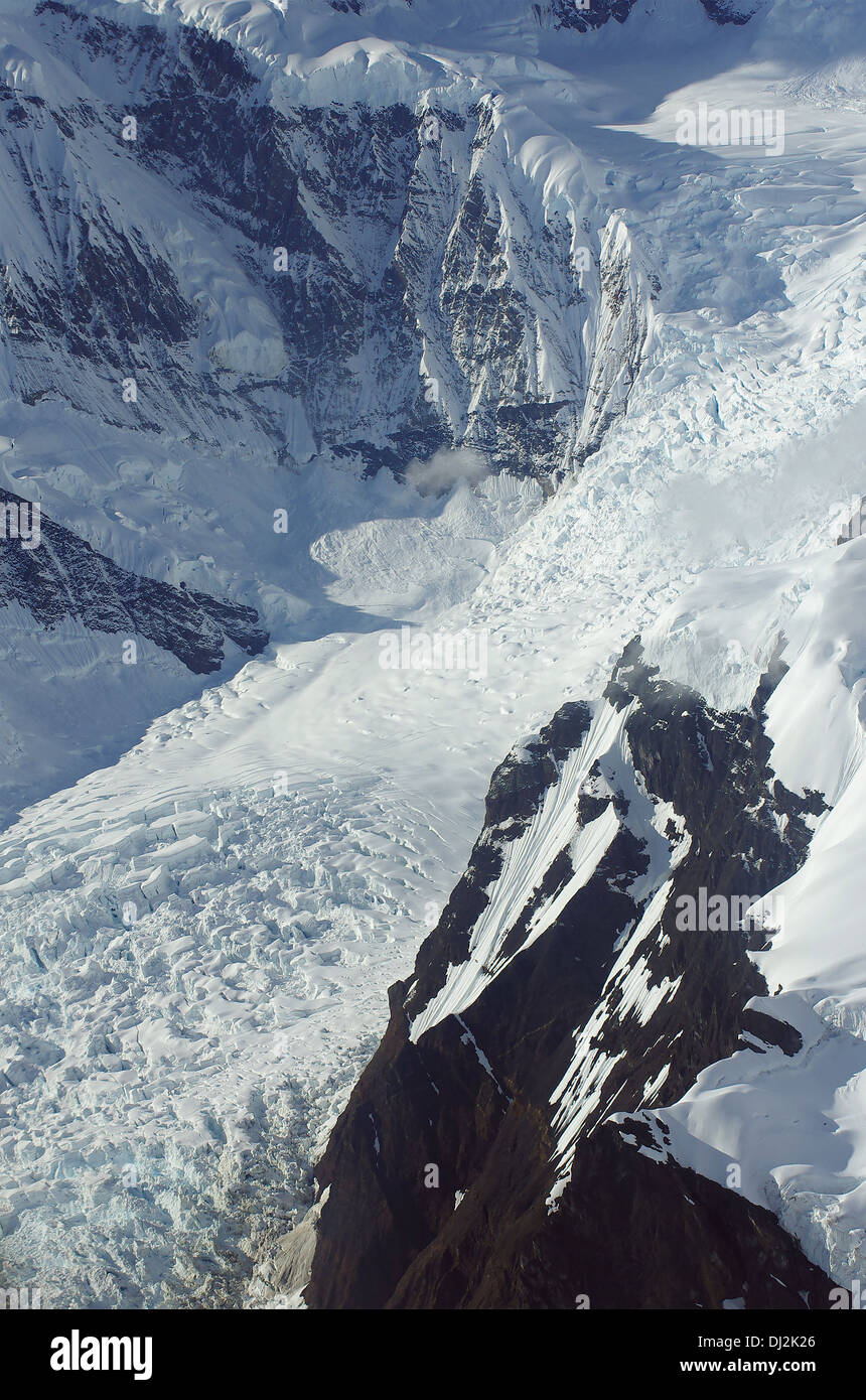 Gletscher im Wrangell-Elias-Nationalpark Stockfoto