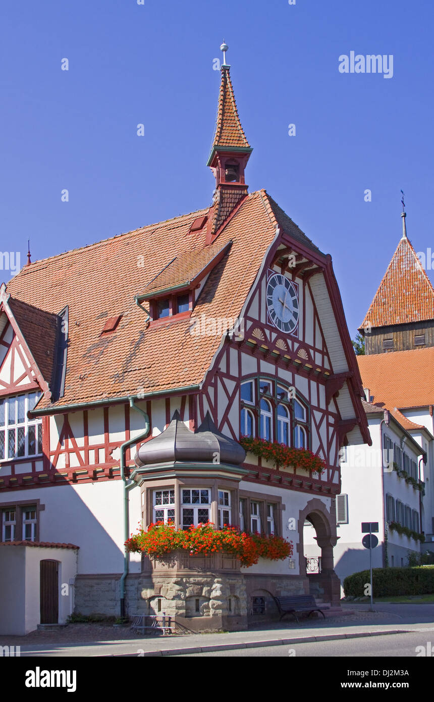 Historisches Rathaus Constance Allmannsdorf Stockfoto