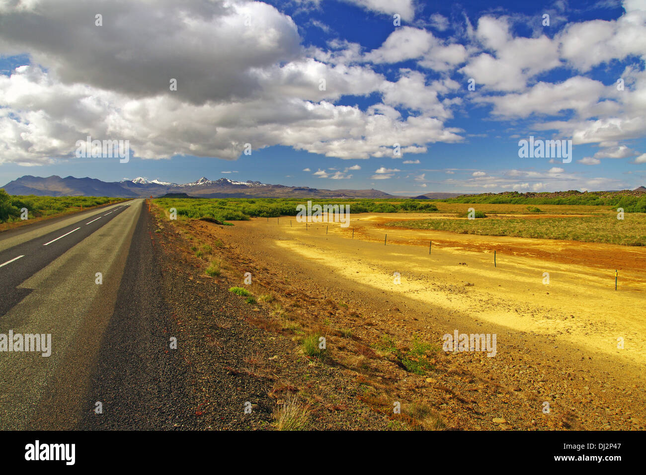 Wilde, weite Land Stockfoto