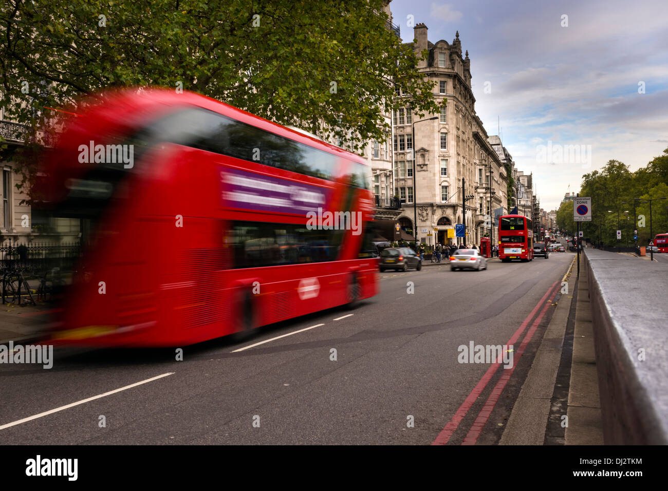 London Bus - A4 Piccadilly Stockfoto