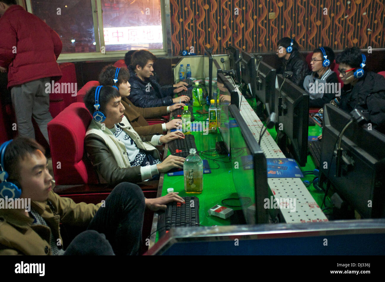 Ein Internet-Café in Peking, China. 2013 Stockfoto
