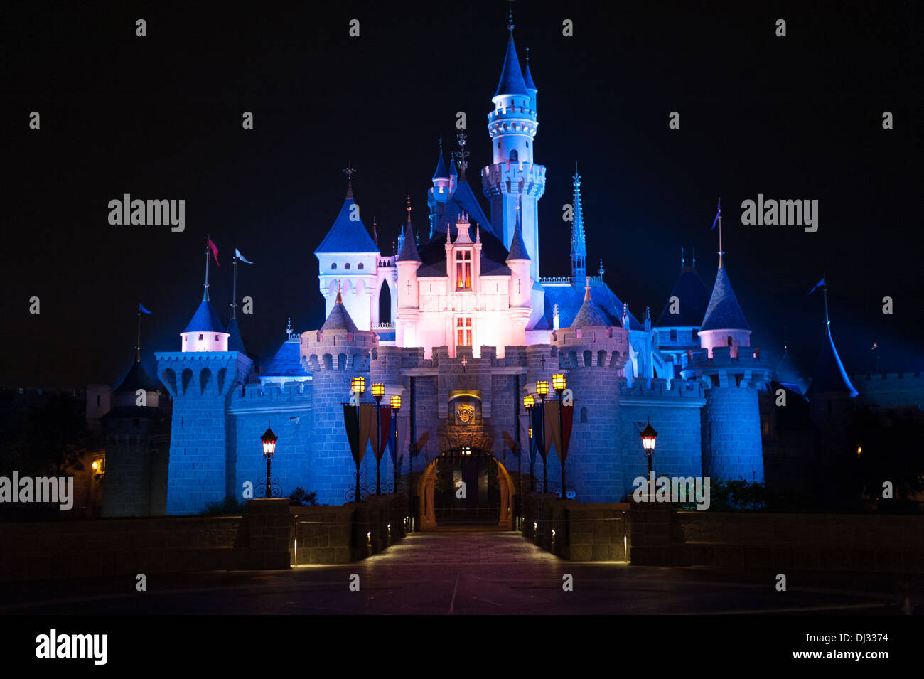 Hong Kong DisneyLand Schloss Stockfoto