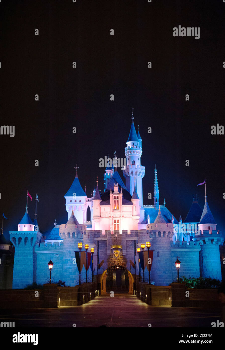 Hong Kong DisneyLand Schloss Stockfoto