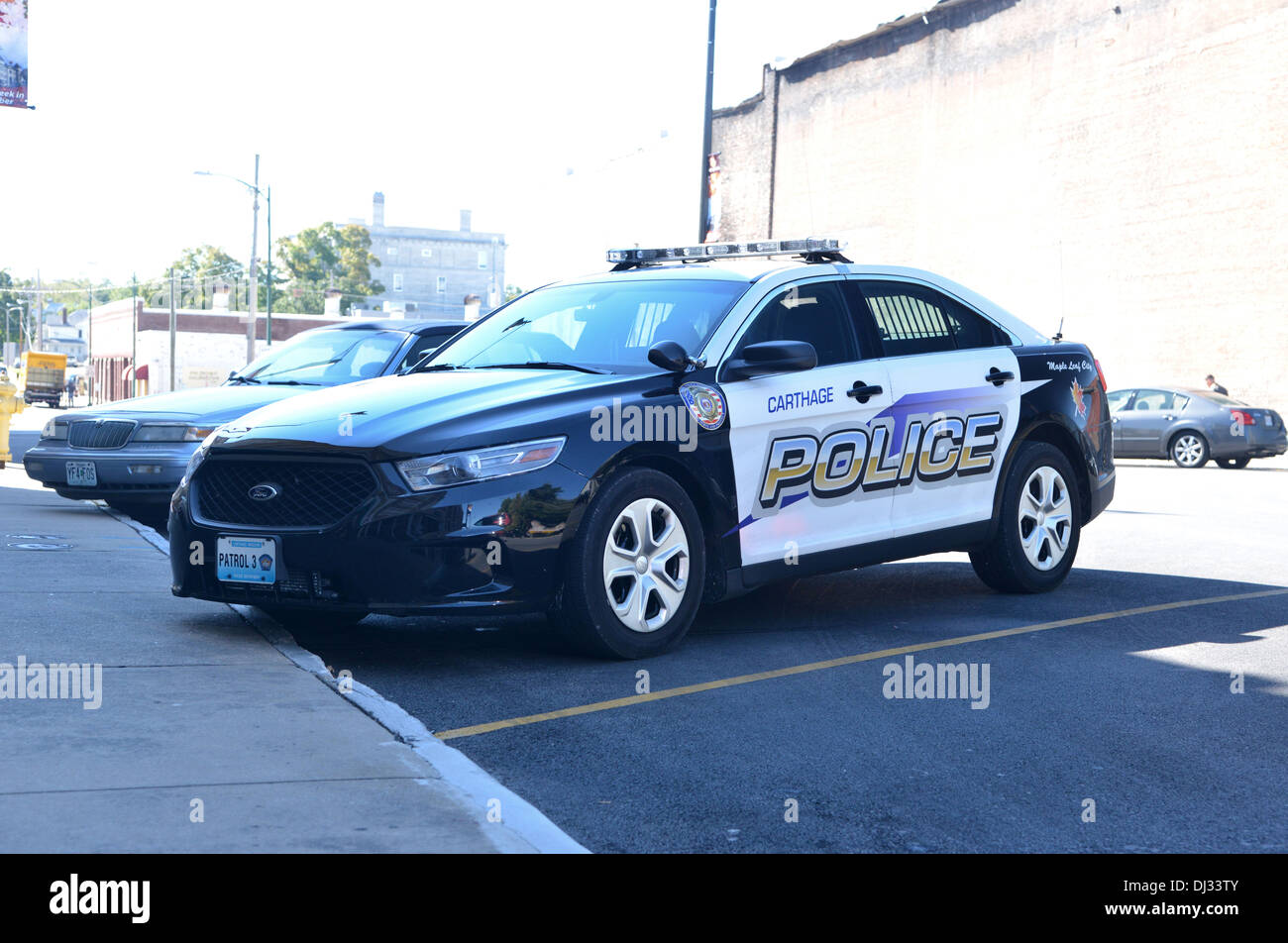 2013 Ford Taurus Police Interceptor In Carthage Mo Neue Amerikanische Polizeiauto Ersetzen Ford Crown Victoria P71 Stockfotografie Alamy