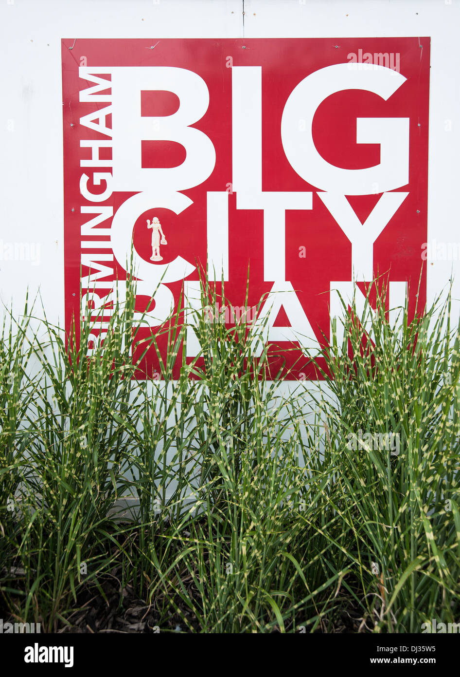 Birmingham Big Ortsschild Stockfoto