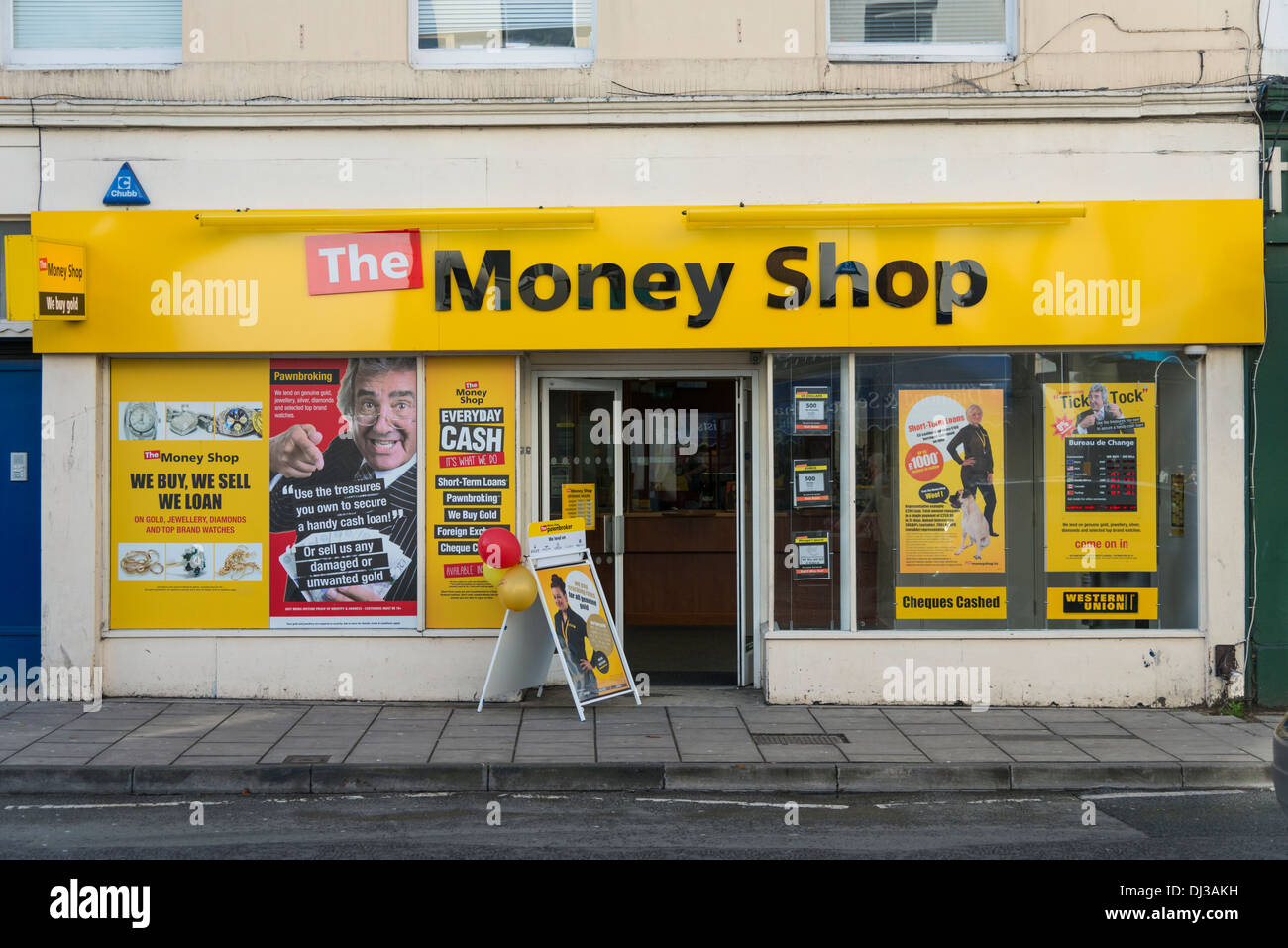 Die Geld-Shop Pfandleiher Cheltenham UK Stockfoto