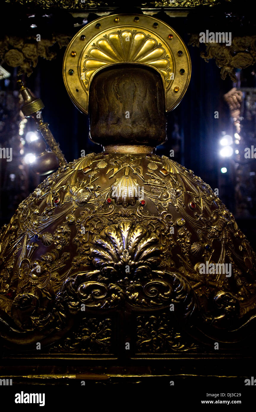Statue von Santiago De Compostela, Kathedrale, Santiago, Galicien, Spanien Stockfoto