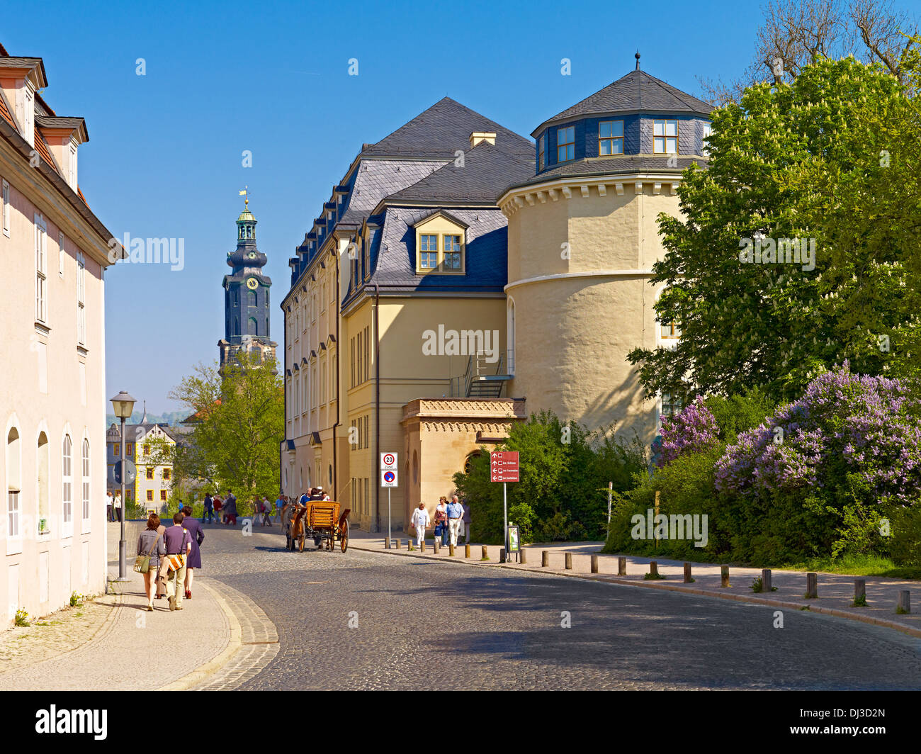 Anna-Amalia-Bibliothek in Weimar, Thüringen, Deutschland Stockfoto