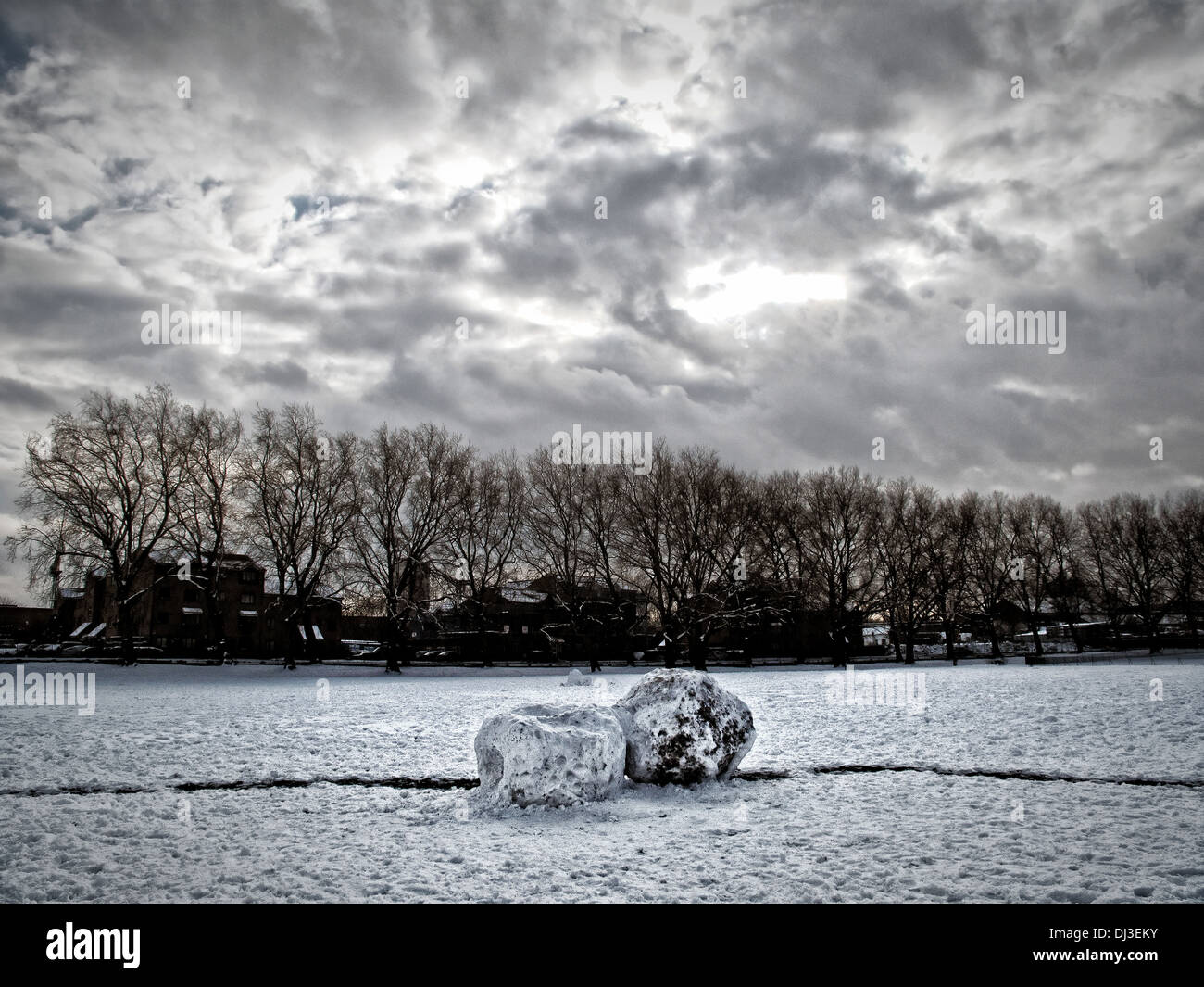 London im winter Stockfoto