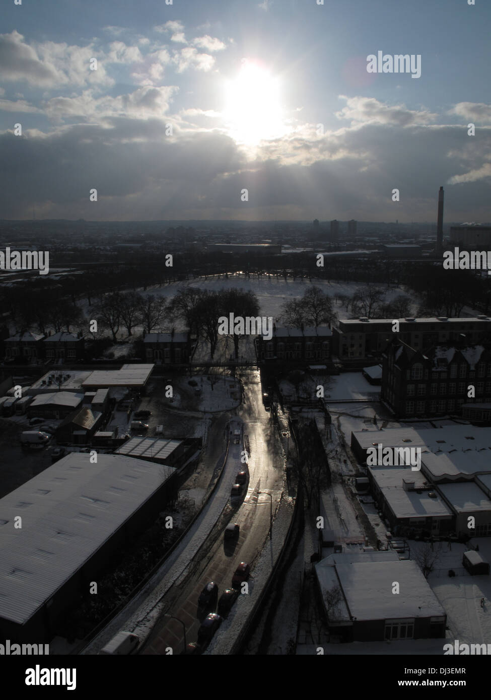 London im winter Stockfoto