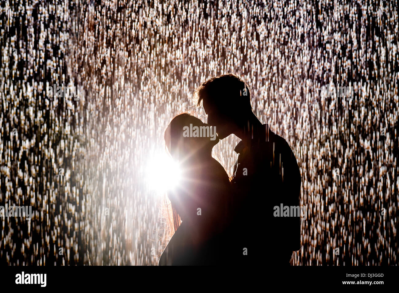 Das Regen Zimmer Im Barbican Centre In London Stockfoto