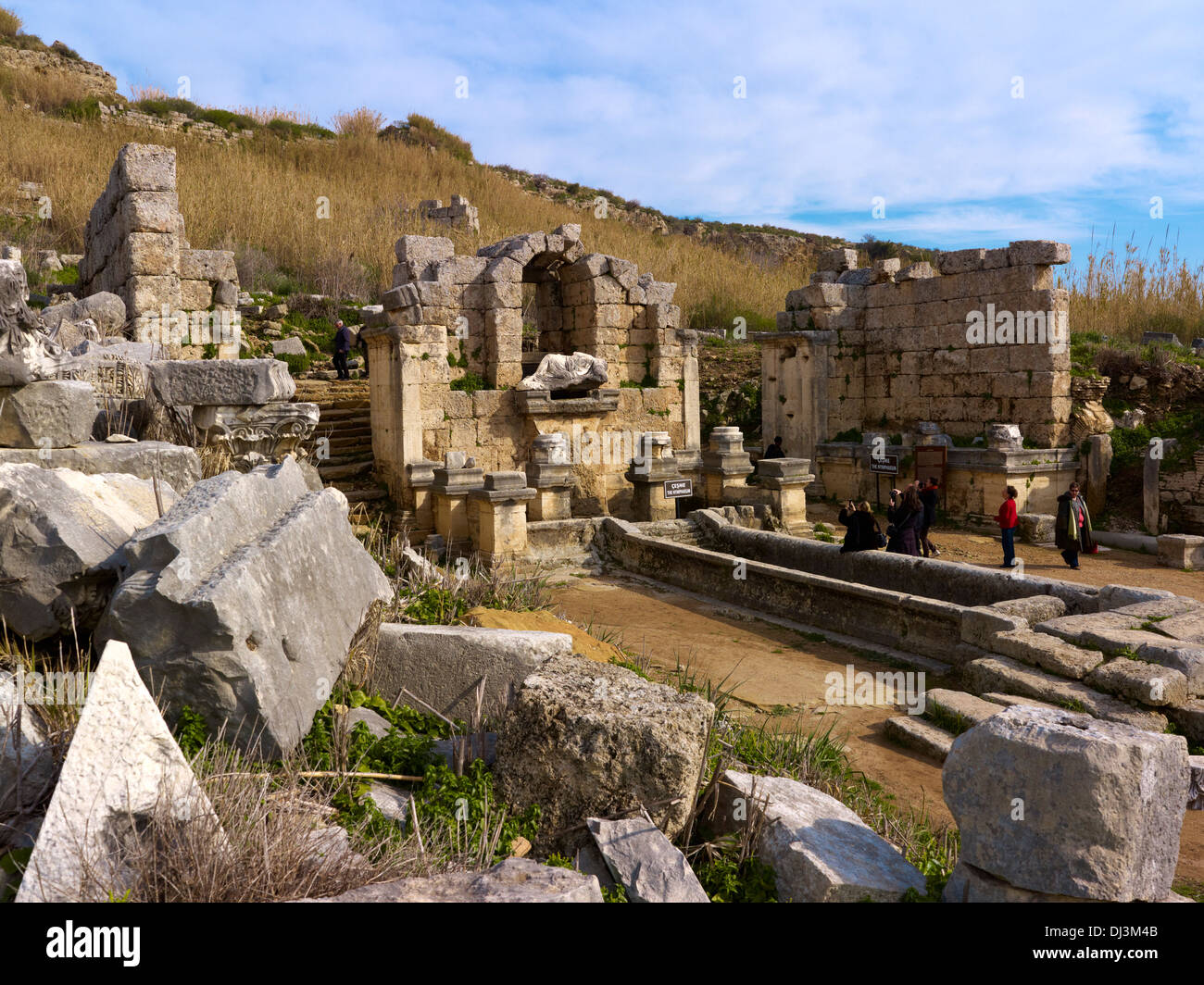 Nymphäum, antike Stadt Perge, Türkei Stockfoto