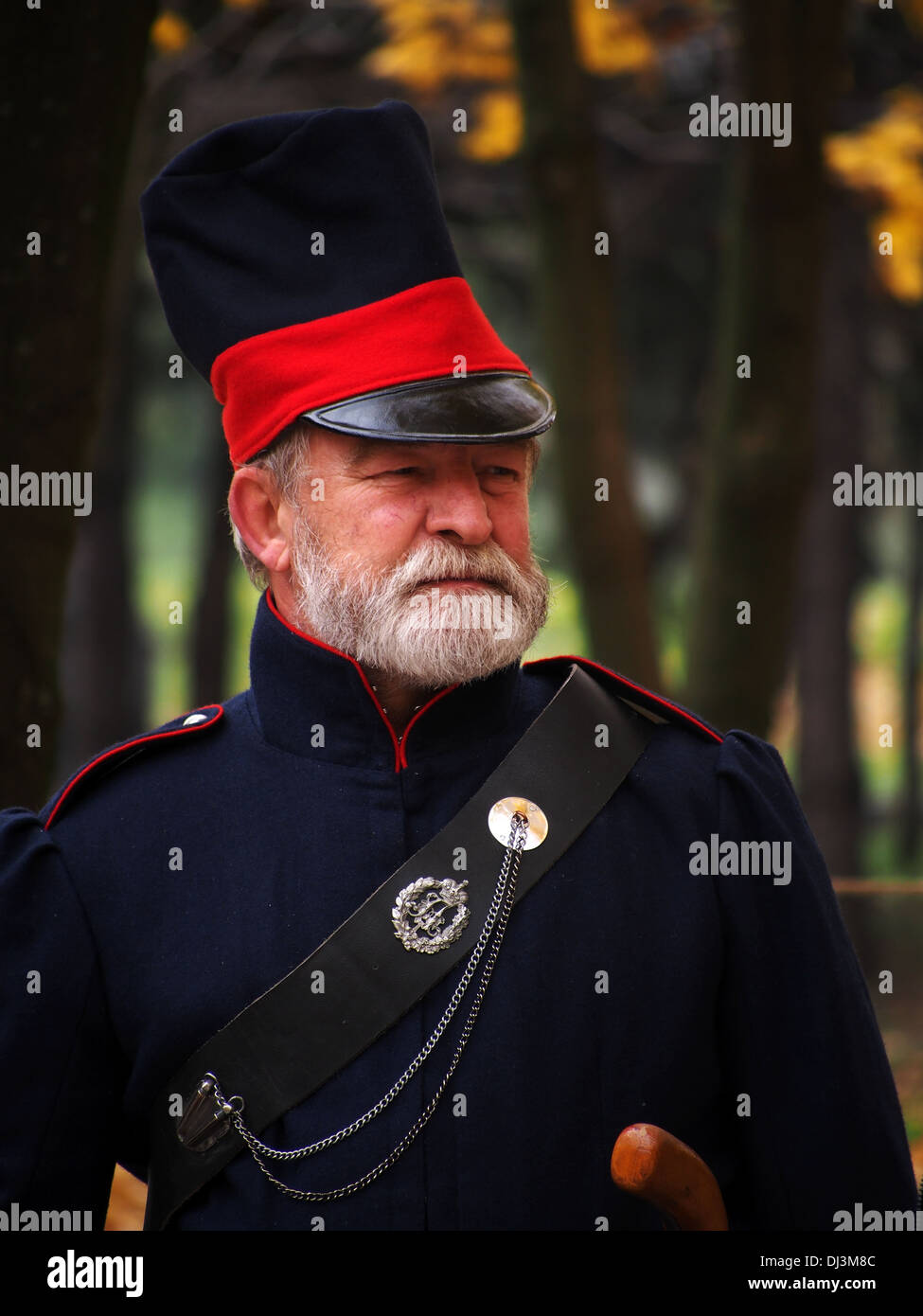 Kosaken in der Uniform der französischen Invasion in Russland Stockfoto