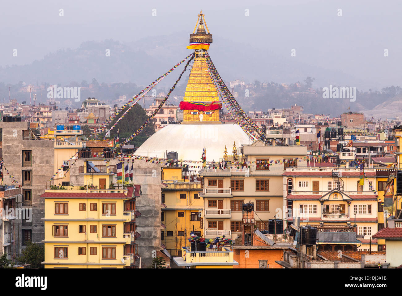 Bodhnath Stupa, Kathmandu, Nepal Stockfoto