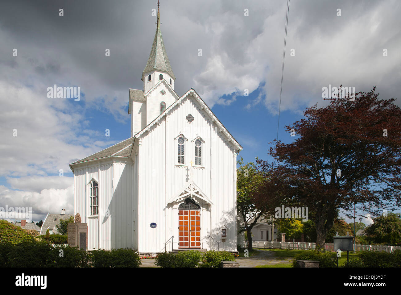 Europa, Norwegen Haugesund Stadt, Skare Kirche Stockfoto