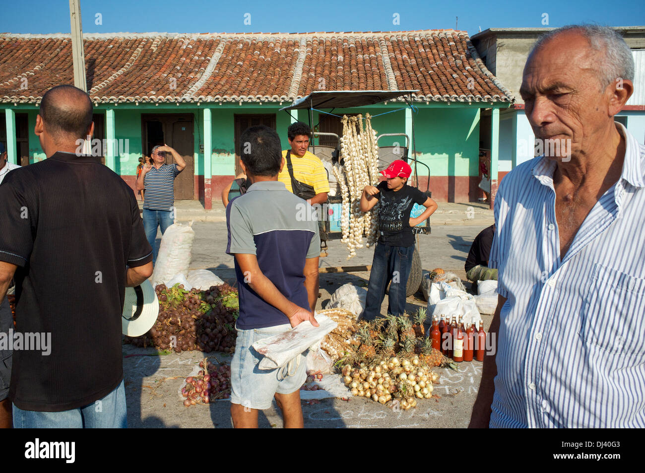 Bauernmarkt, Gibara, Kuba Stockfoto