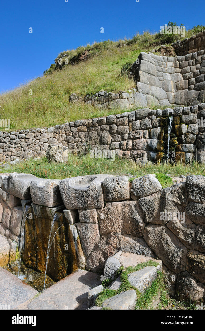 Inca-Wasser-Quelle Stockfoto