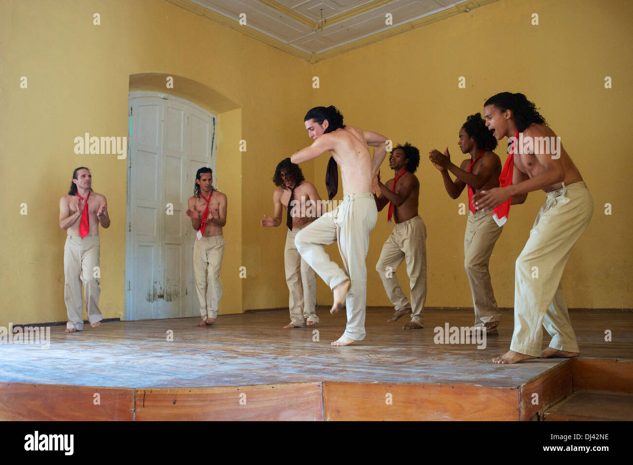 Kubanische Tanzgruppe, Gibara, Kuba Stockfoto