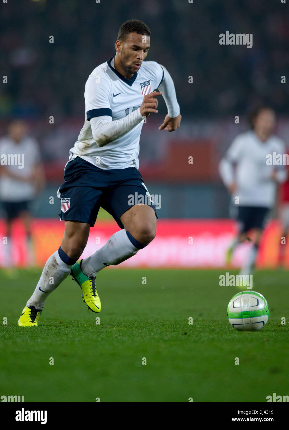 Wien, Österreich. 19. November 2013. USAS Terrence Boyd in Aktion während der internationalen Fußball-freundliche match zwischen Österreich und den USA im Ernst-Happel-Stadion in Wien, Österreich, 19. November 2013. Foto: Thomas Eisenhuth/Dpa - News WIRE SERVICE/Dpa/Alamy Live Stockfoto