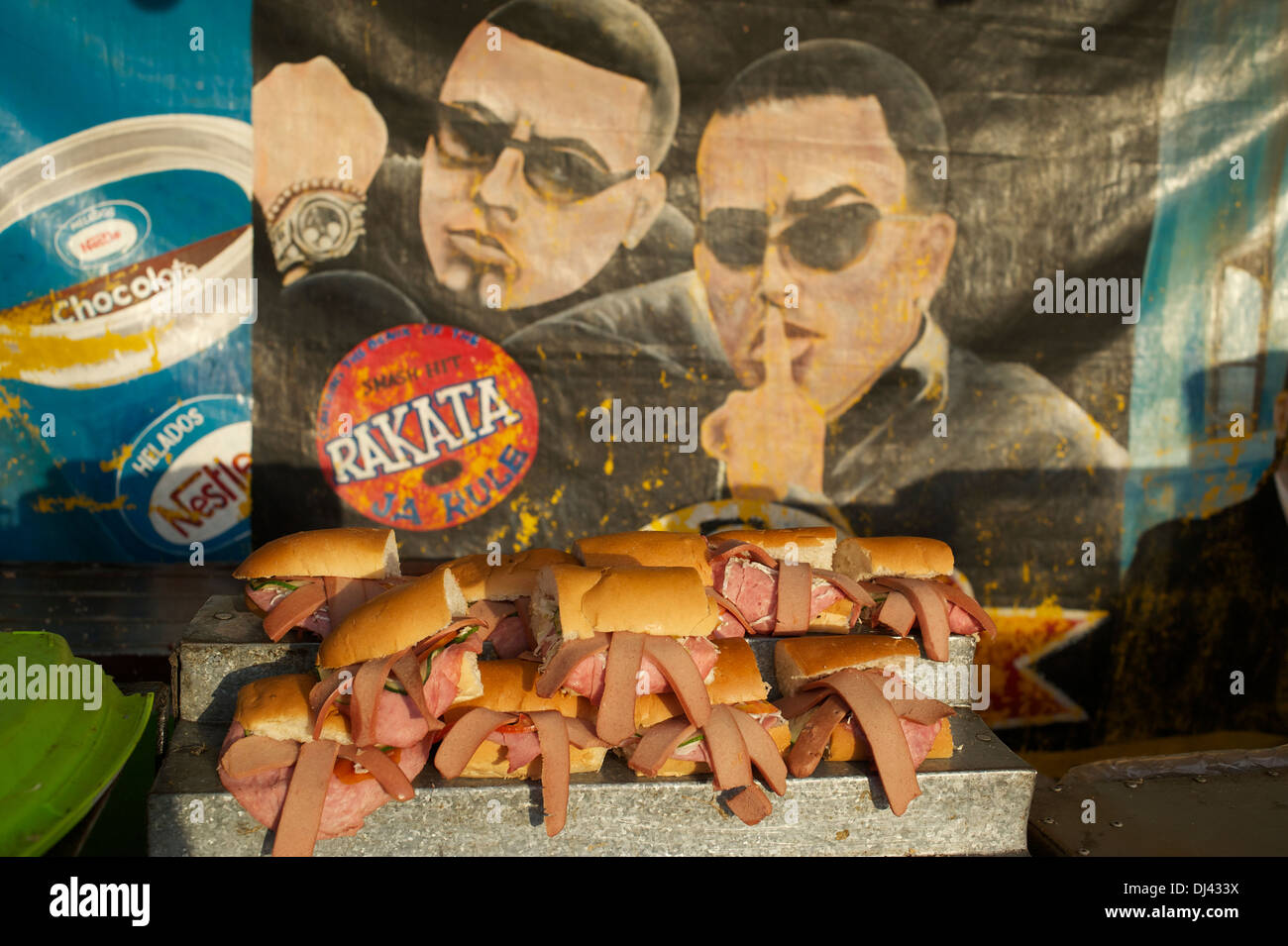 Sandwiches, Karneval, Gibara, Kuba Stockfoto