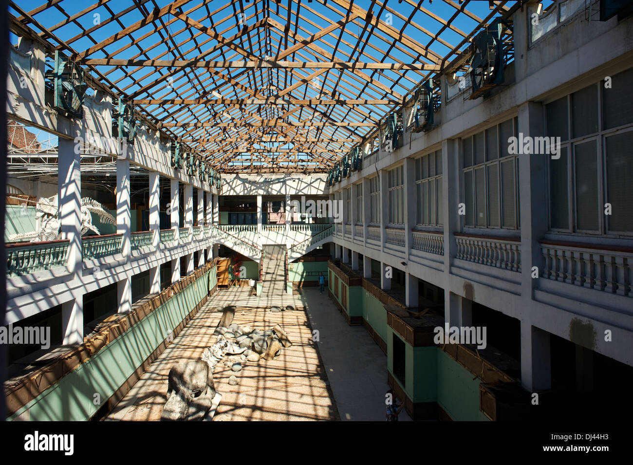 Museum, beschädigt durch den Hurrikan Sandy, Kuba Stockfoto