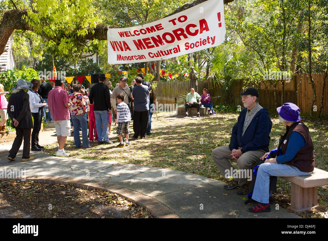 Menorquinischen Day Feier, St. Augustine, Florida Stockfoto