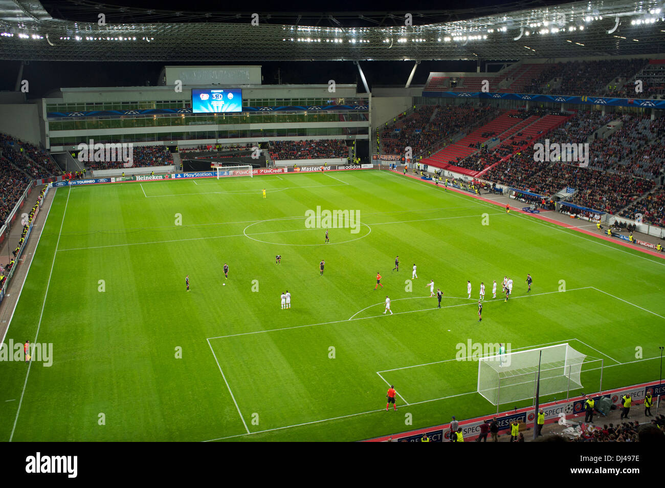 Leverkusen V Shakta Donezk (Champions League) Stockfoto