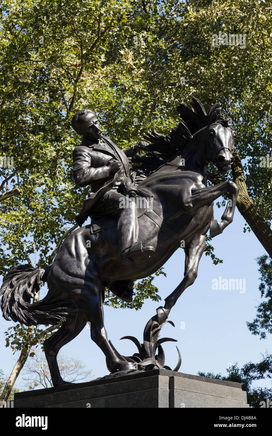 Jose Marti Statue im Central Park, New York Stockfoto