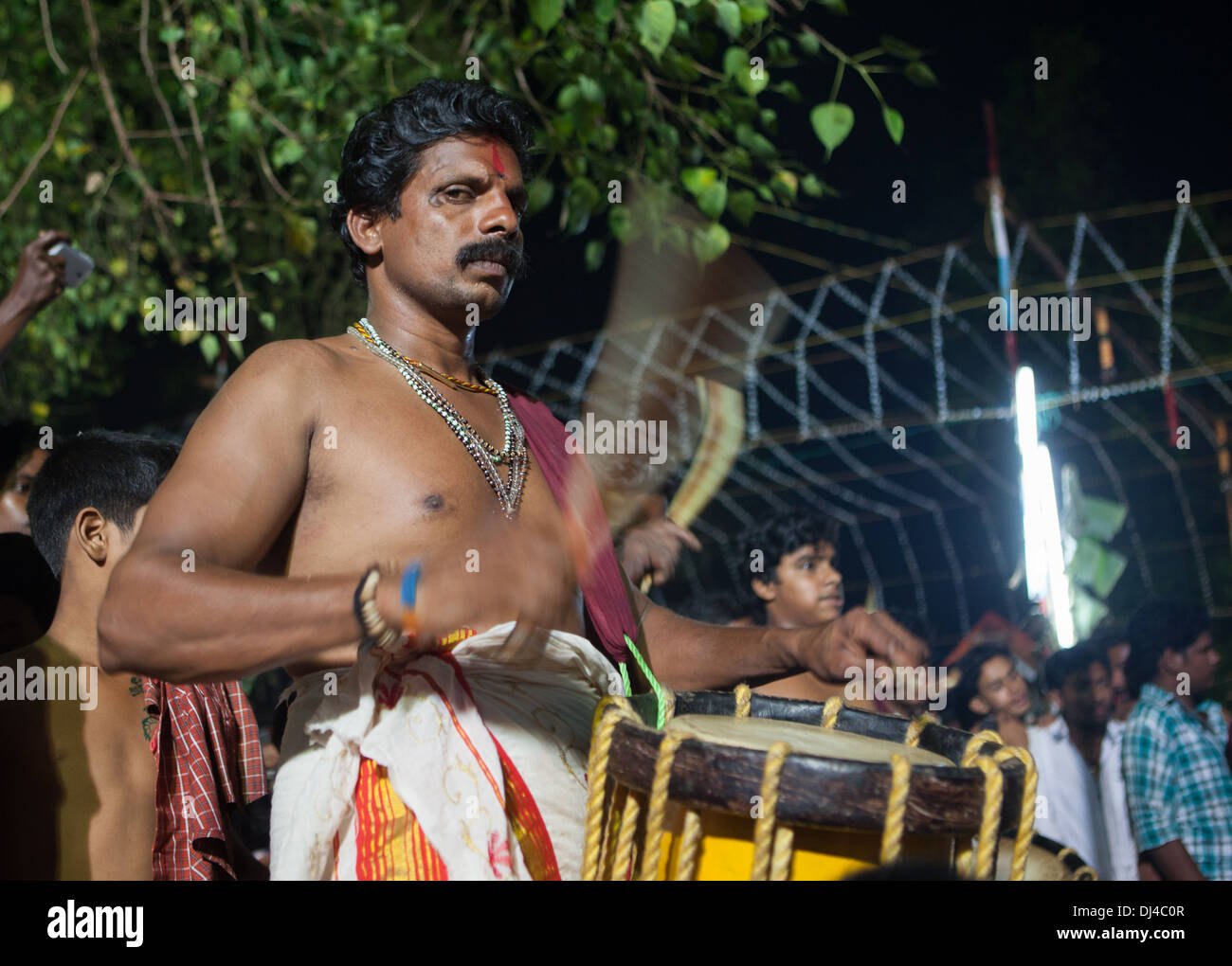 Firewalker Zeremonie des Agni Kavadi, Perunguzhi, Kerala, Indien, Asien Stockfoto