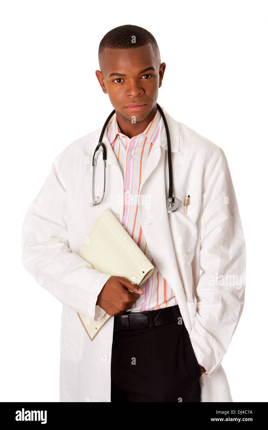 Arzt-Arzt mit Patientenakte Stockfoto