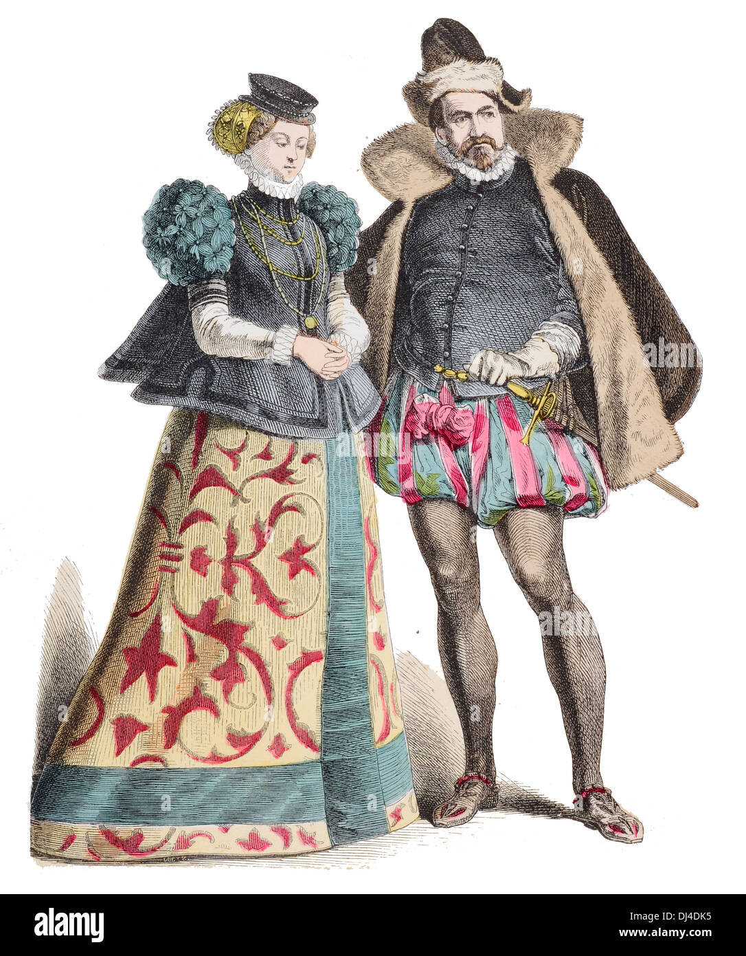 Deutschen Adel von der Pfalz aus dem 16. Jahrhundert Stockfoto