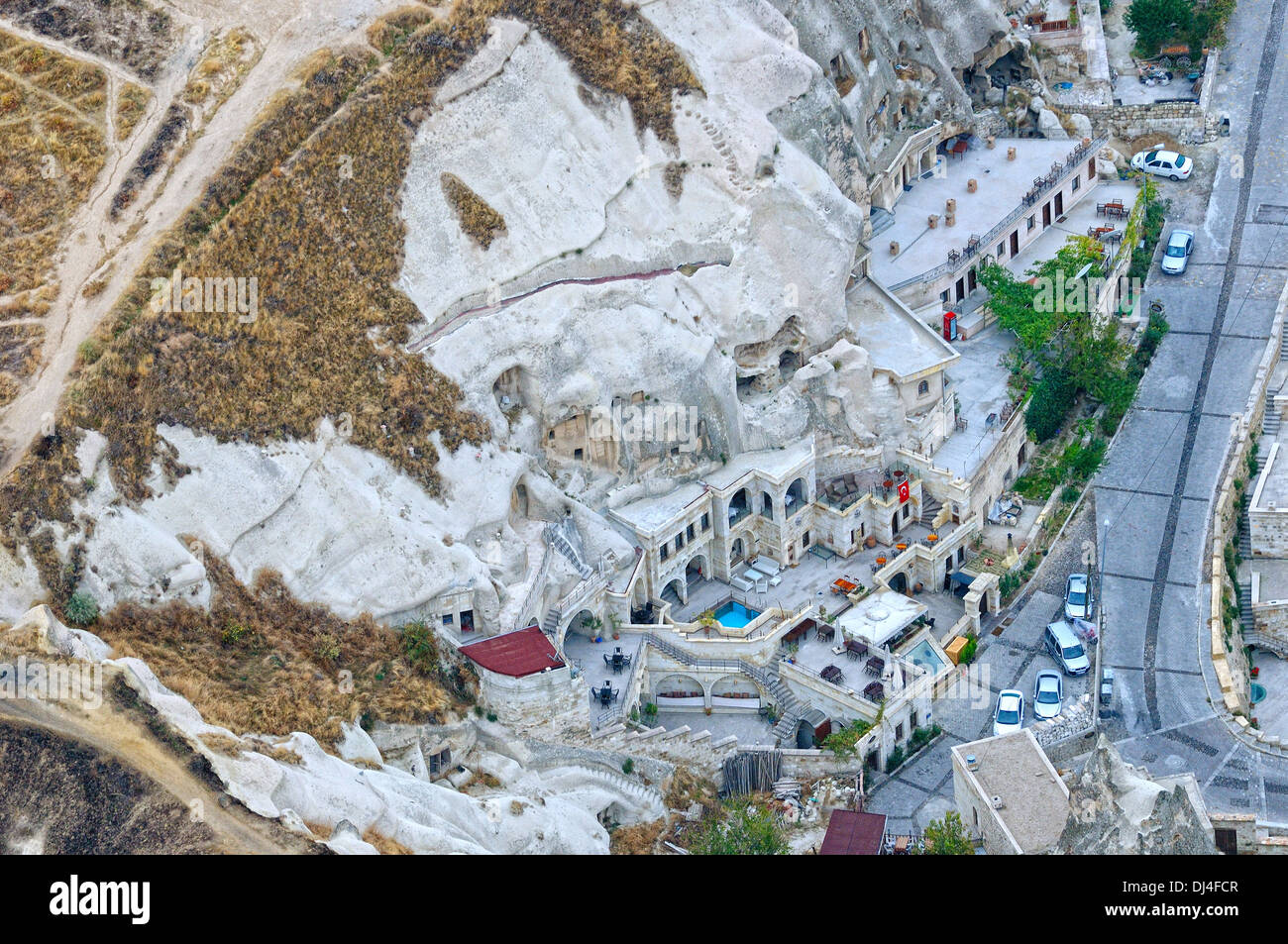 Cliff Dwellings in Göreme Türkei Stockfoto