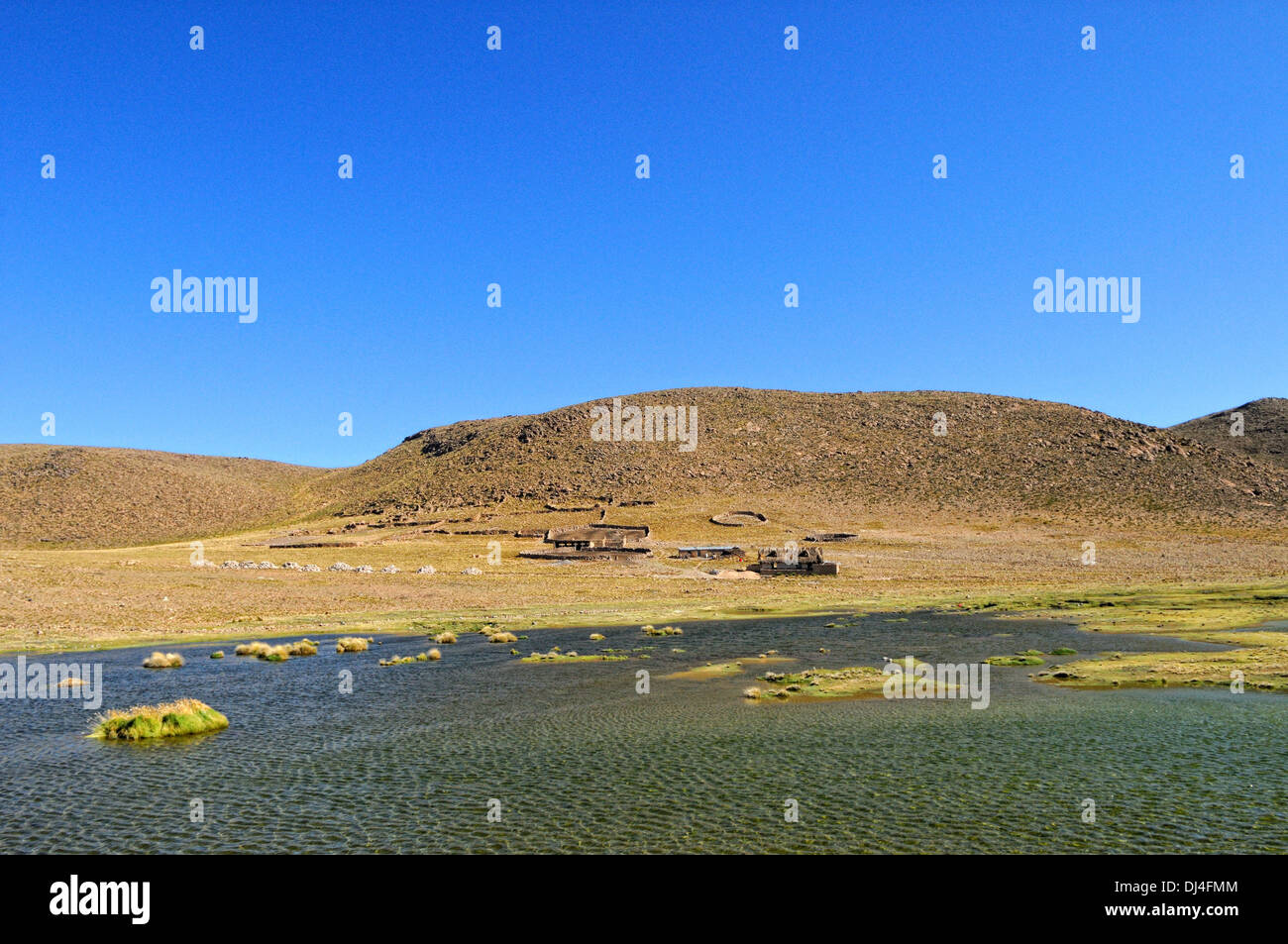 Einsamen Bauernhof in der peruanischen Pampa Stockfoto