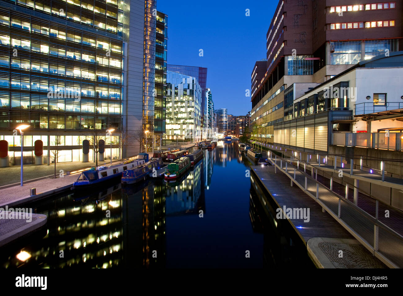 Büro- und Wohngebäuden, Paddington Basin Development, London, England Stockfoto
