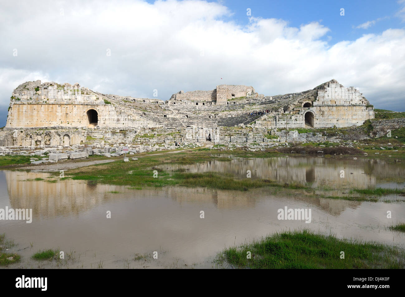 Theater in Milet Türkei Stockfoto