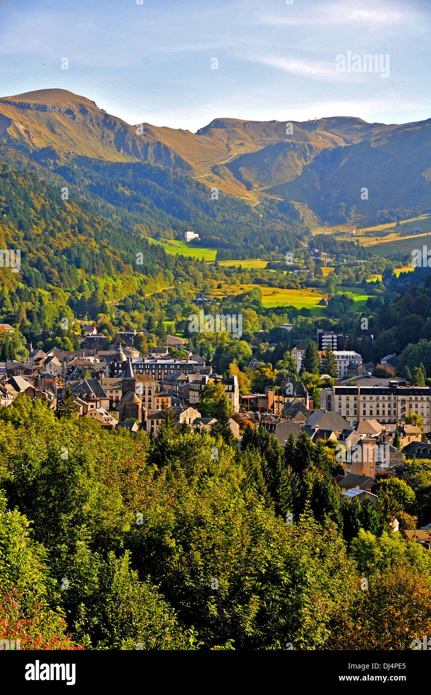 Le Mont-Dore City, Puy-de-Dome, Auvergne, Zentralmassiv, Frankreich Europa Stockfoto