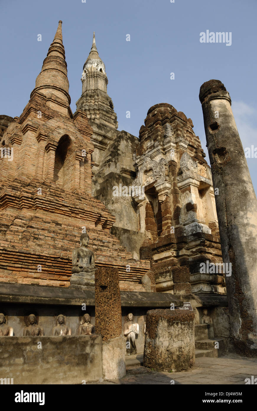 Wat Mahathat in Sukhothai Stockfoto