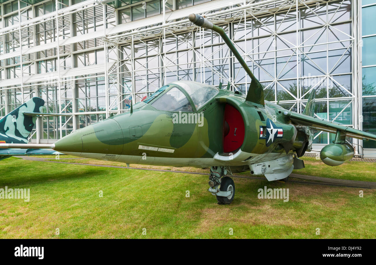 Washington, Seattle, das Museum of Flight, McDonnell Douglas AV - 8C Harrier Stockfoto